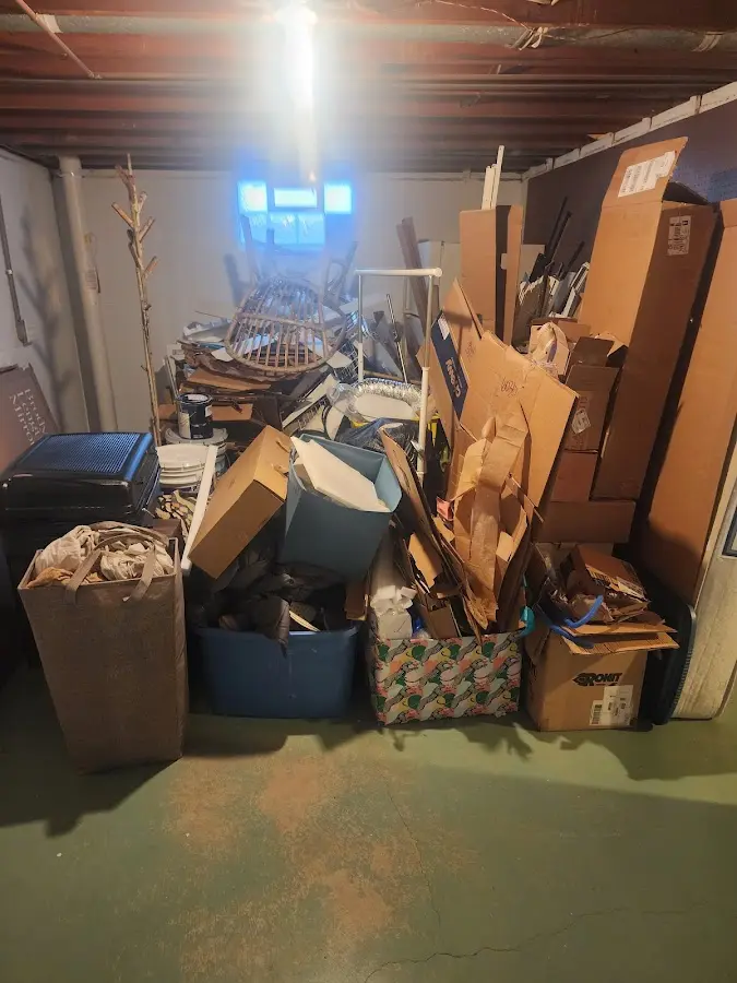 Roll-off dumpster container at job site for 6 Yard Dumpster Rental in St. Gabriel